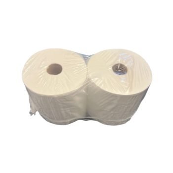 Floorstand White Bumper Wiper Rolls 2 Ply - Pack 2 - Fusion Office UK