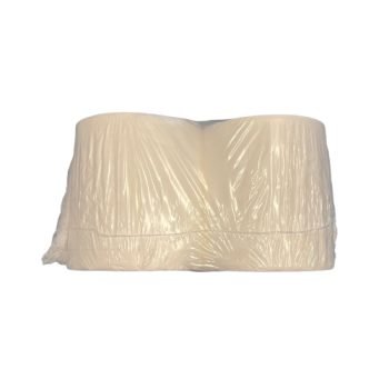 Floorstand White Bumper Wiper Rolls 2 Ply - Pack 2 - Side View - Fusion Office UK