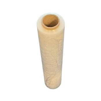 Hand Pallet Wrap Clear Medium Duty 500mm 250m Roll - Stretch Film - Upright - Fusion Office UK