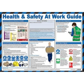 Health & Safety at Work Guide Poster A2 Laminated - A607