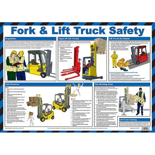Fork & Lift Truck Safety Poster A2 Laminated - A620