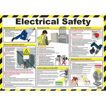 First Aid Electrical Safety Poster A2 Laminated - A623