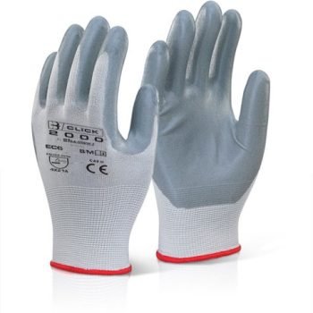 Nitrile Foam Poly Glove Size 08 Medium (Pack 10 Pairs) - EC6NGYM