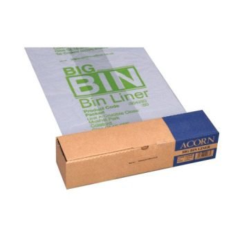 Acorn Big Bin Liners Heavy Duty Clear 504293 - Pack 50