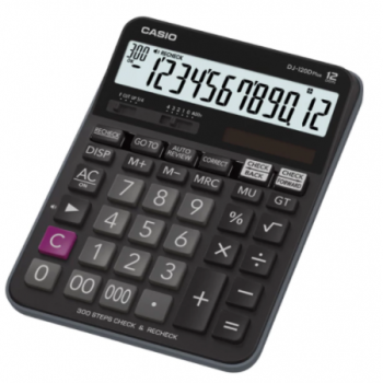 Casio DJ-120D Plus 12 Digit Desktop Calculator Black DJ-120DPLUS-W-EP