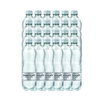 Harrogate Spring Water Sparkling 500ml PET P500242C - Pack 24