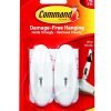 3M Command Medium Wire Hooks With Adhesive Strips White 7100117613 - Pack 2