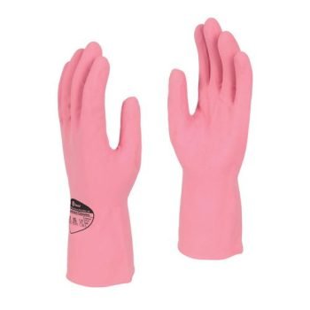 Shield Latex Rubber Household Gloves Medium Pink - Pair