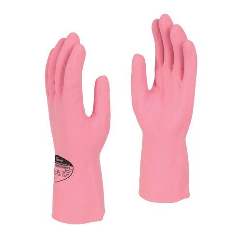 Shield Latex Rubber Household Gloves Medium Pink - Pair