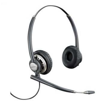 HP Poly EncorePro HW720 Wired Quick Disconnect Noise-Cancelling Binaural Headset 8R707AA#ABB