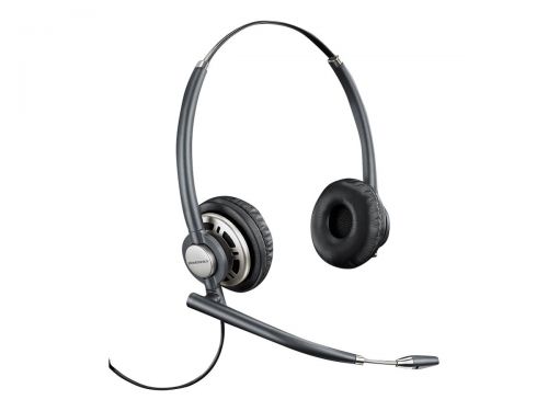 HP Poly EncorePro HW720 Wired Quick Disconnect Noise-Cancelling Binaural Headset 8R707AA#ABB