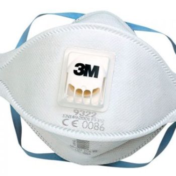 3M Aura Flat-Fold Particulate Respirators FFP2V 9322+ 3M9322PLUS - Pack 10