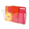 Deflecto A4 Landscape Antimicrobial Wall Pocket Literature File Clear CP074STCRY