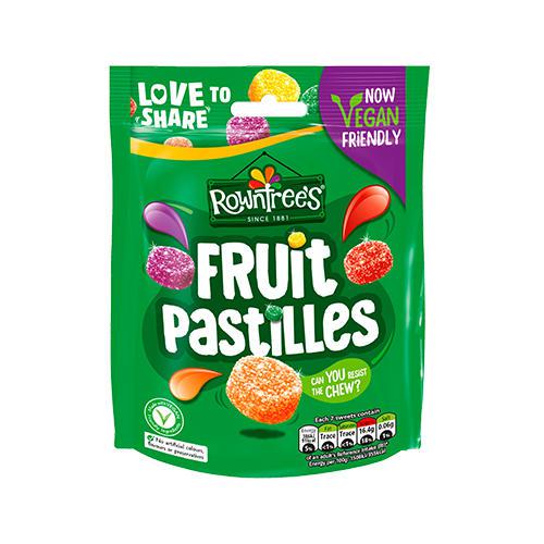 Rowntrees Fruit Pastilles Sweets Sharing Pouch 143g