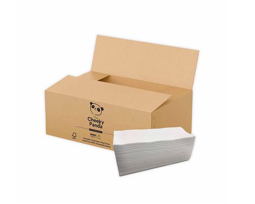 Cheeky Panda Professional Z Fold Flushable Hand Towels 2 Ply - 3000 Sheets