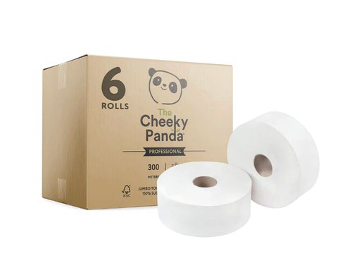 Cheeky Panda Sustainable Bamboo Maxi Jumbo Rolls 300m - Pack 6