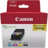 Canon CLI-551 Multi Value Pack (BK C M Y) 6509B015 CLI551