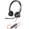 HP Poly Blackwire 3320 Stereo Microsoft Teams Certified USB-C Wired Headset with USB-C to USB-A Adapter 8X220AA