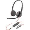 HP Poly Blackwire 3225 Stereo USB-C Wired Headset with 3.5mm Plug and USB-C to USB-A Adapter (Bulk) 8X229A6