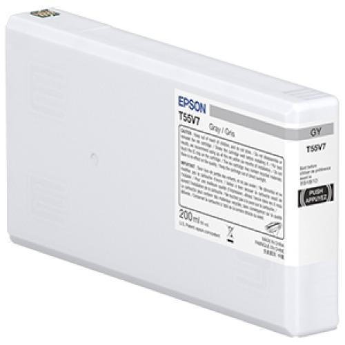Epson T55W700 Grey Inkjet Cartridge 200ml