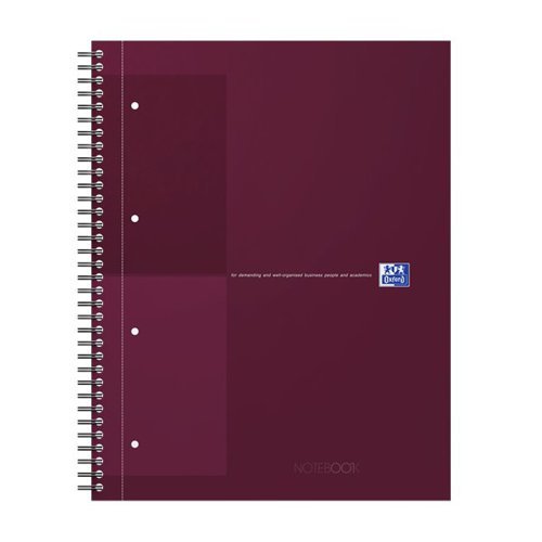 Oxford International Twinwire Notebook Lined Red A4+ 400194459