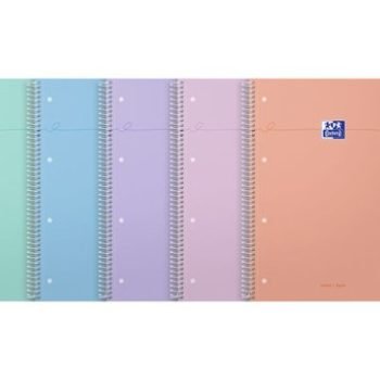 Oxford Smart Pastel Notebooks A4+ Ruled Assorted 400186949 - Pack 5