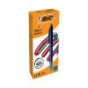 Bic 4 Colours Smooth Black Ballpoint Pens Black Blue Green Red Ink 524095 - Pack 12