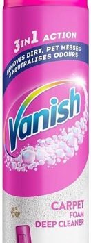 Vanish Carpet Foam Deep Cleaner 3 in 1 Action 600ml