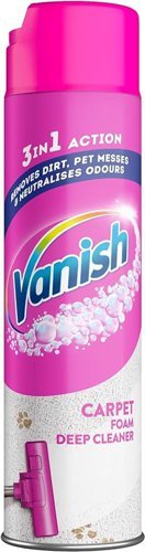 Vanish Carpet Foam Deep Cleaner 3 in 1 Action 600ml