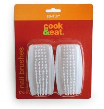 Double Sided Nail Brushes - Pack 2