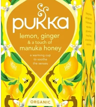 Pukka Tea Lemon Ginger and Manuka Honey Envelopes - Pack 20