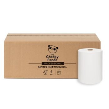 Cheeky Panda Sustainable Bamboo Hand Towel Rolls 2 Ply 200m - Pack 6