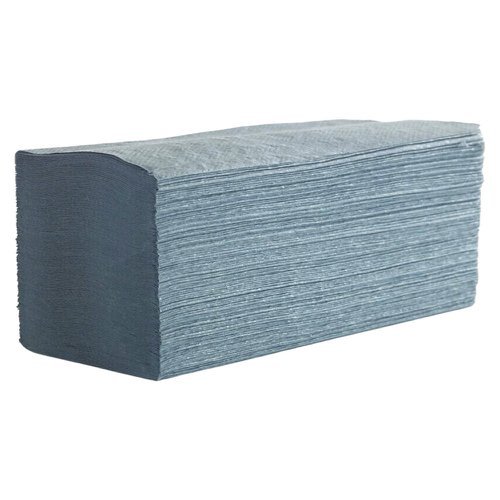 Interfold Hand Towels 1 Ply Recycled Blue IFB5000 - Pack 5000
