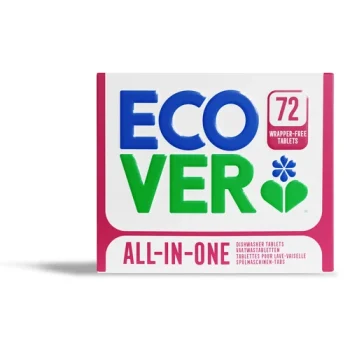 Ecover All In One Dishwasher Tablets - Pack 72