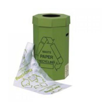Acorn Green Recycling Bin 60 Litres Cardboard H677mm x W360mm - Pack 5