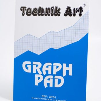 Technik Art A4 Graph Pad 1mm 5mm 10mm 70gsm 40 Sheets Gridded Paper XPG1Z