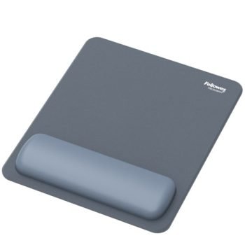 Fellowes Breyta Standard Recycled and Recyclable Antibacterial Mousepad Wrist Rest Marine - 100142557