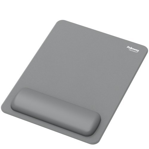 Fellowes Breyta XL Mousepad Recycled and Recyclable Antibacterial Wrist Rest Grey - 100142561