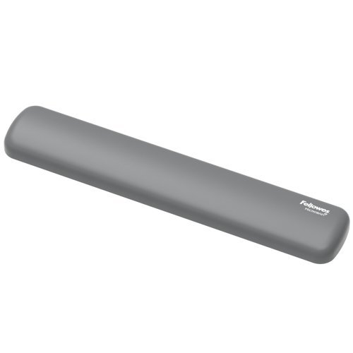 Fellowes Breyta Recyclable Antibacterial Compact Keyboard Wrist Rest Grey - 100142571