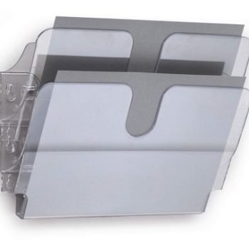 Durable FLEXIPLUS 2 A4 Landscape Literature Holder Wall Mounted Document Holder Clear - 1709014400