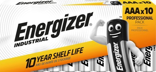 Energizer Industrial AAA Batteries 1.5v MN2400 LR03 361063 - Pack 10