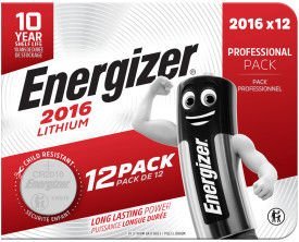 Energizer Lithium CR2016 Coin Cell Batteries (Pack 12) - 453836
