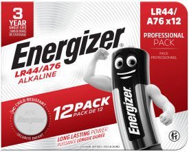 Energizer Alkaline LR44 Coin Cell Batteries (Pack 12) - 453867