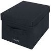 Leitz Fabric Storage Box with Lid Small Grey Pack of 2 - 61460089