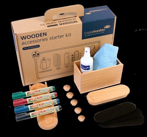 Legamaster Wooden Whiteboard Accessory Set 17 Pieces - 7-125600