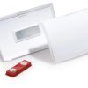 Durable CLICK FOLD Magnet Name Tag Badge Holders made from 70% Recycled PP with Inserts 54x90mm Clear (Pack 10) - 821519