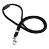 Durable Soft Recycled PET Plastic Fabric Lanyards with Safety Release Black (Pack 10) - 824101