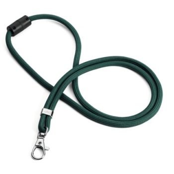 Durable Soft Recycled PET Plastic Fabric Lanyards with Safety Release Green (Pack 10) - 824105