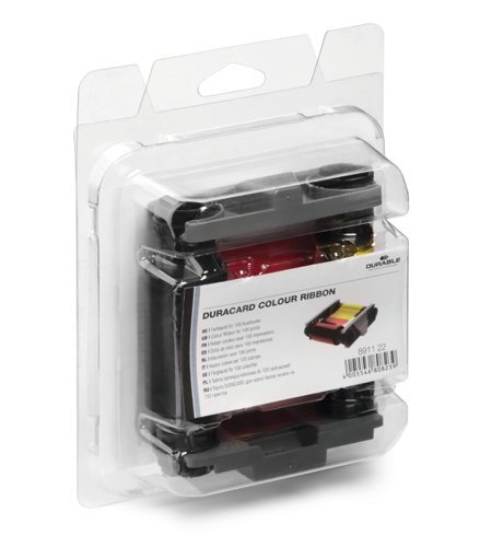 Durable DURACARD Photo Quality CYMK Colour Printer Ribbon Cartridge for ID 300 Printer (891065) - 89122