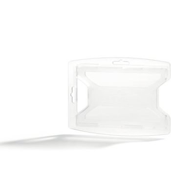 Durable reXycle 2 Card Security Pass ID Badge Holders made from 70% Recycled PP Clear (Pack 10) - 895219
